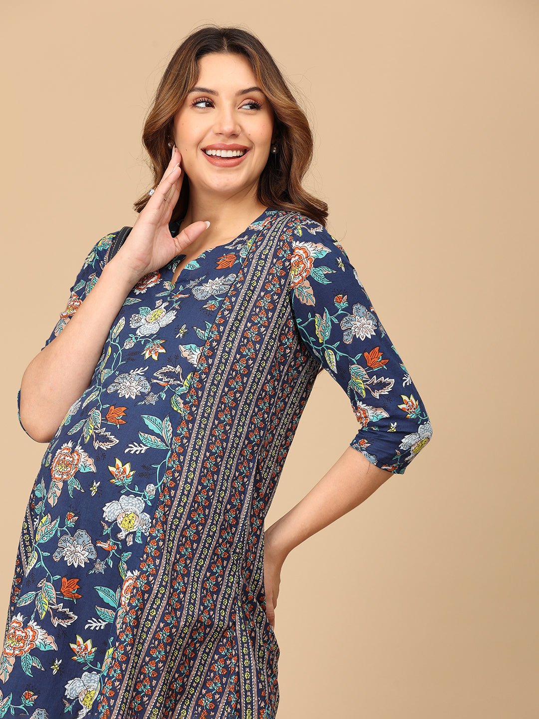  Neeloufer Maternity and Nursing Kurti Dress Multi