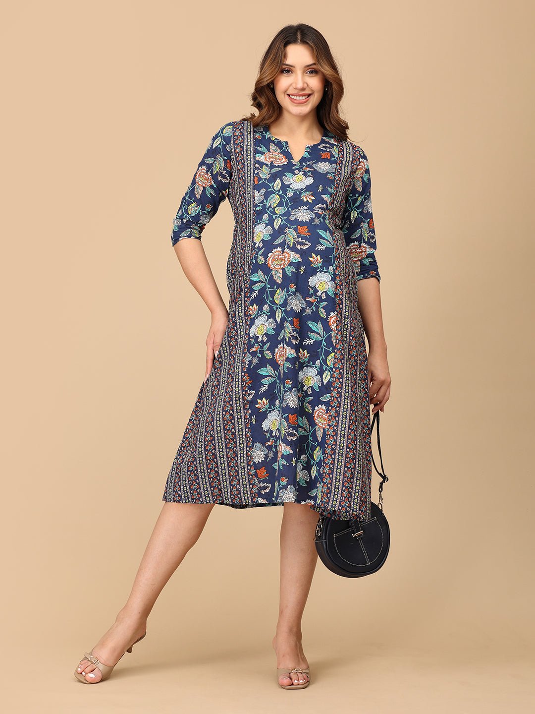  Neeloufer Maternity and Nursing Kurti Dress Multi