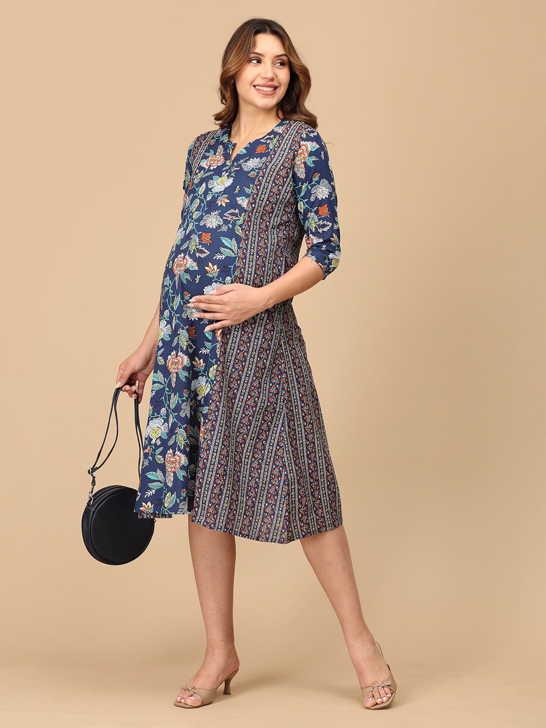  Neeloufer Maternity and Nursing Kurti Dress Multi