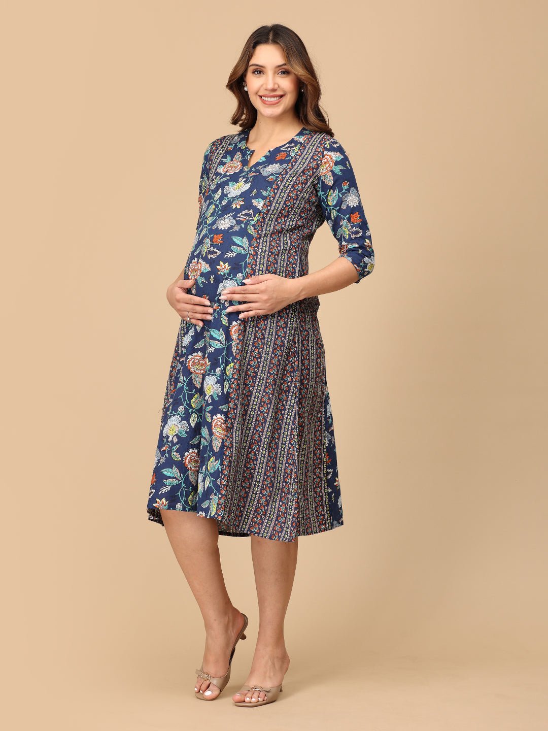 Neeloufer Maternity and Nursing Kurti Dress Multi