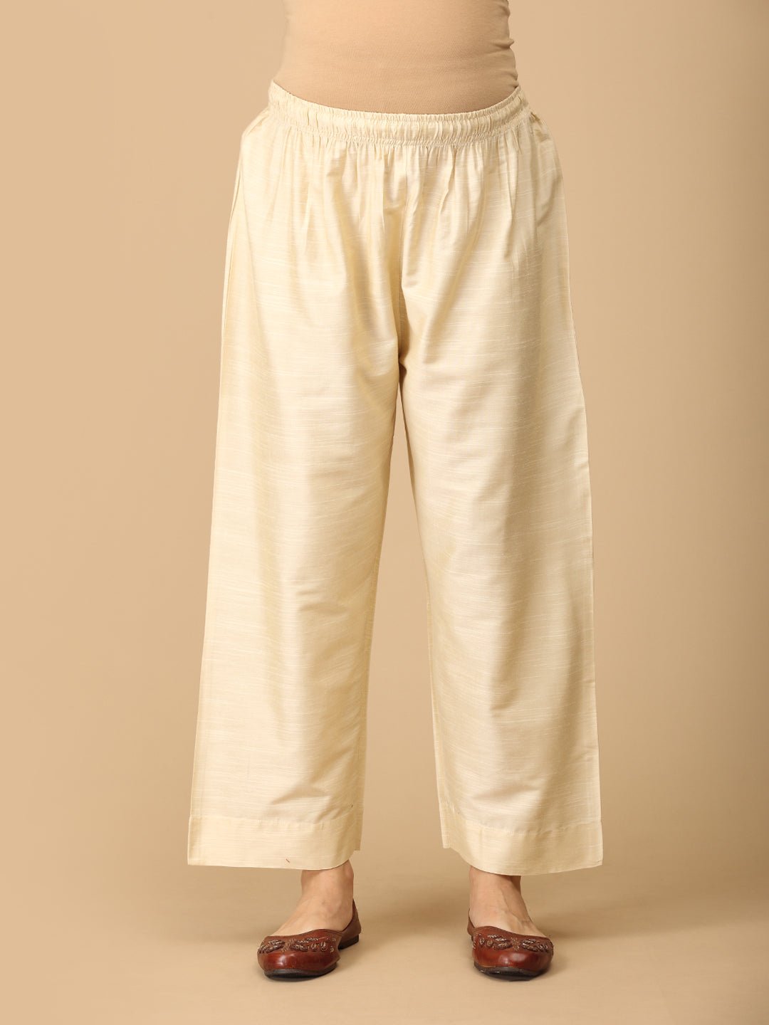 Noorlan Maternity and Nursing Silk Kurta Set Off White