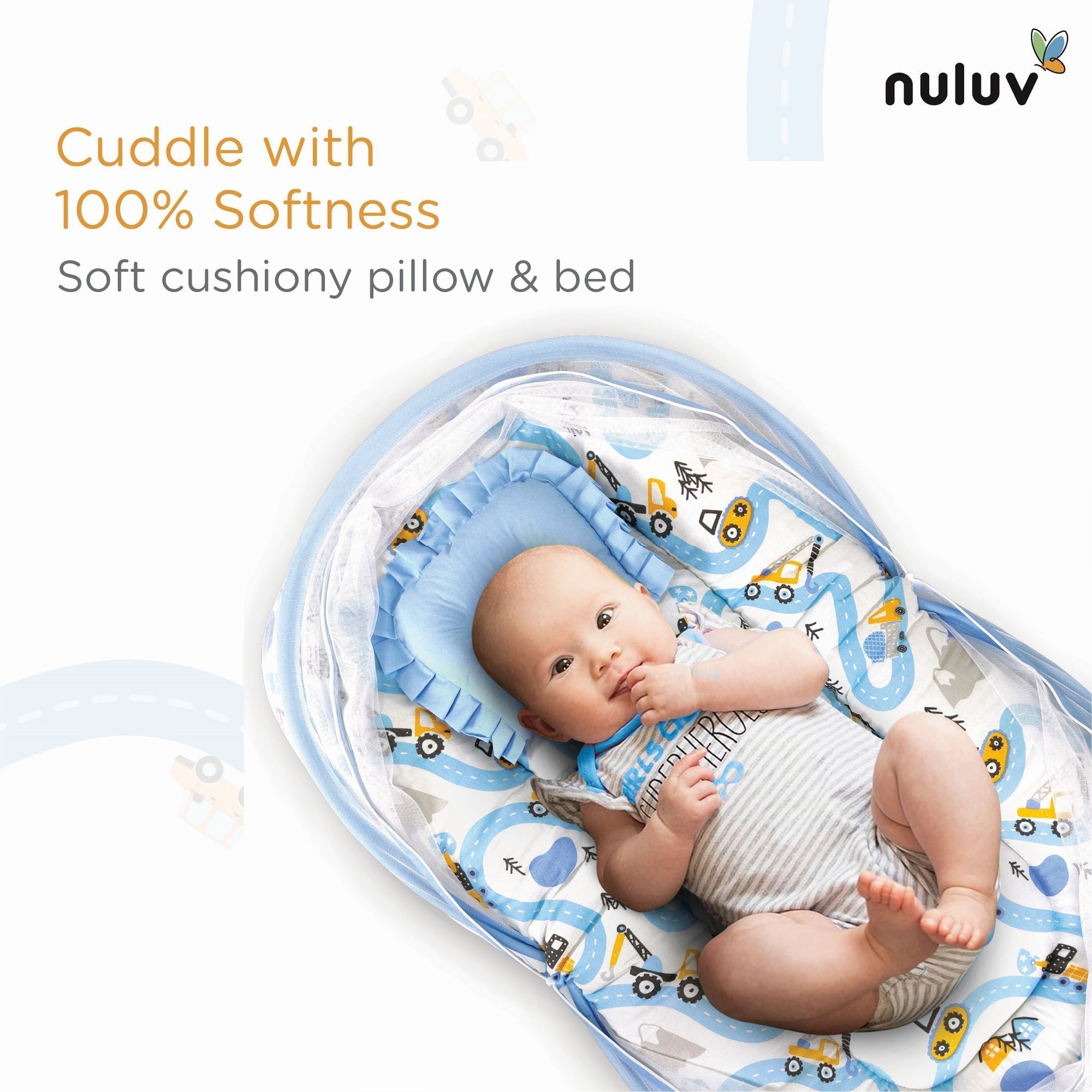 Transport Cotton Mosquito Net Set With Pillow For Babies