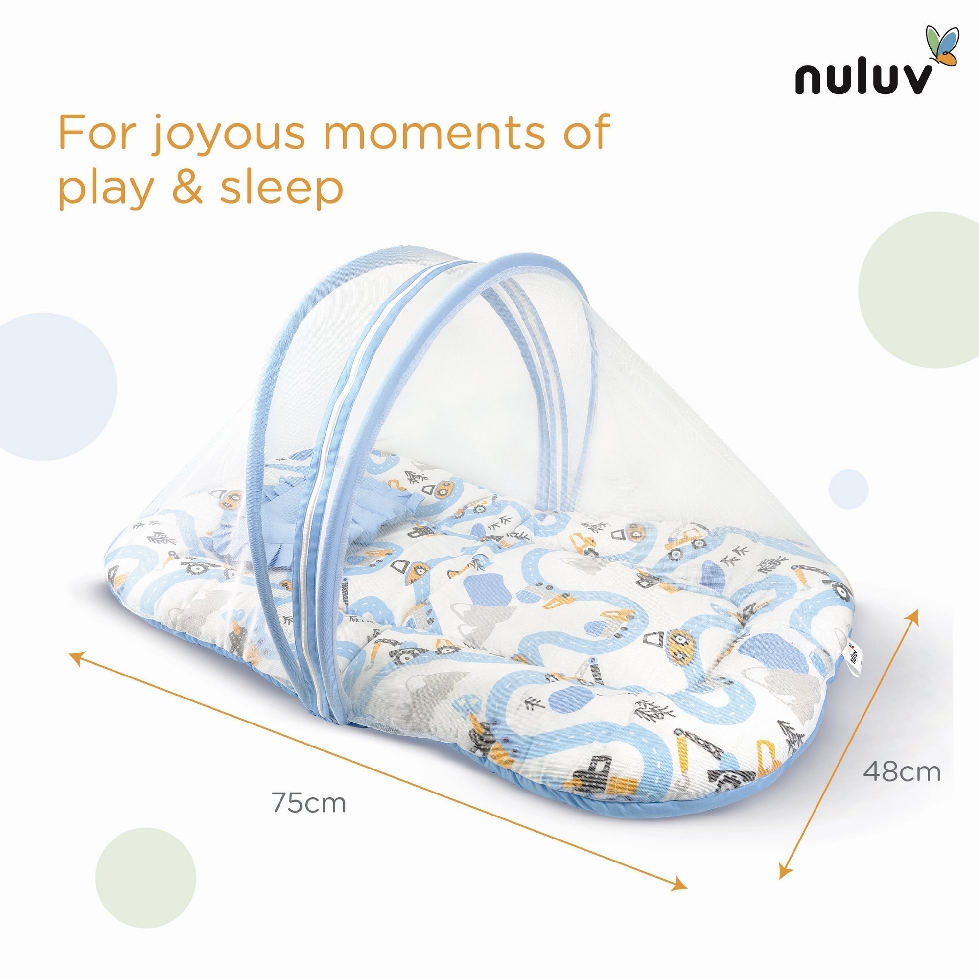 Transport Cotton Mosquito Net Set With Pillow For Babies