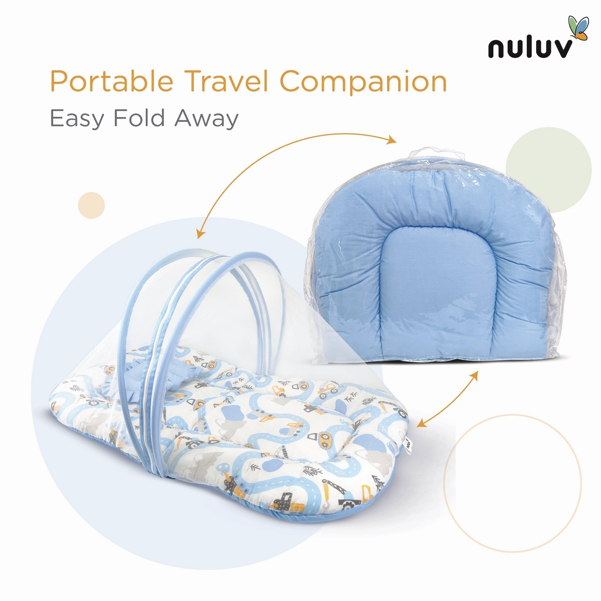 Transport Cotton Mosquito Net Set With Pillow For Babies
