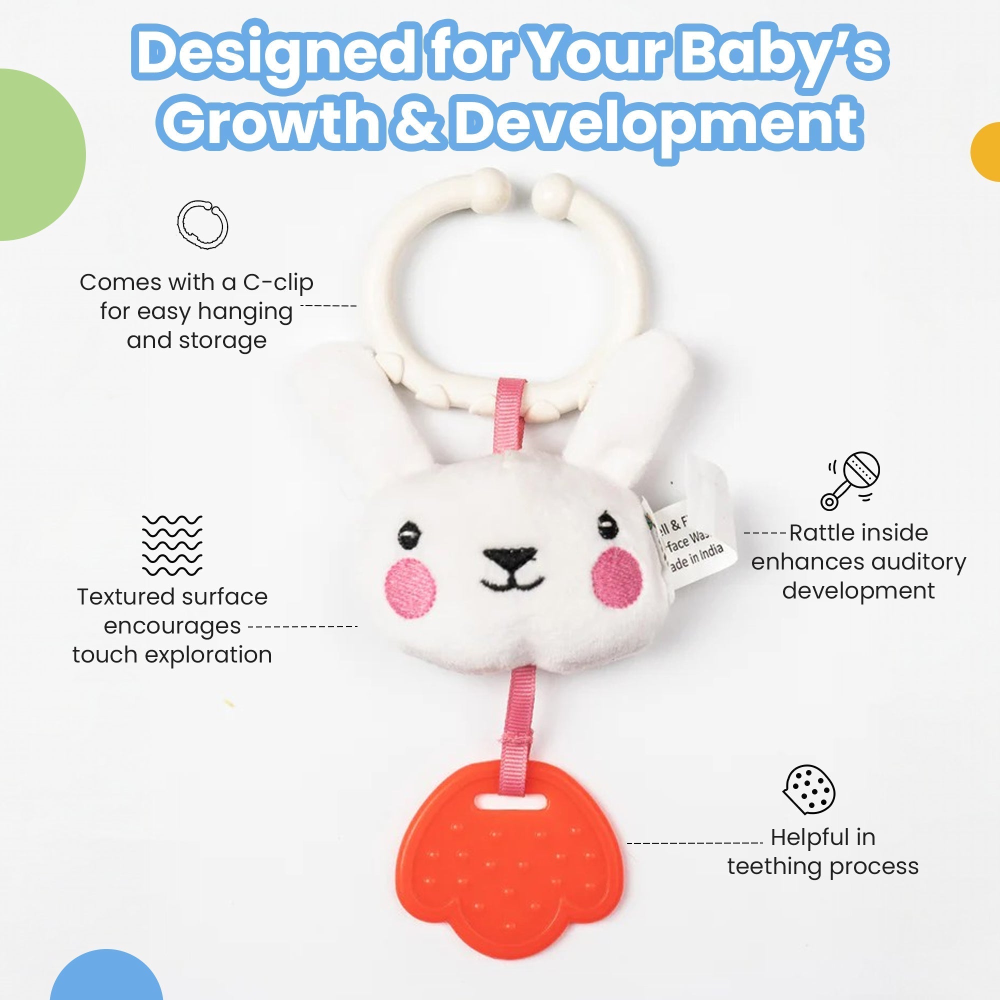 Soft Toys Bunny Silicone Teether For Babies