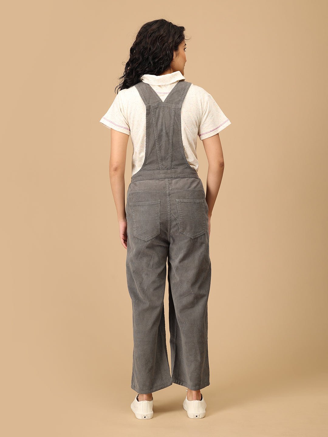  Olive Corduroy Maternity Dungaree Olive
