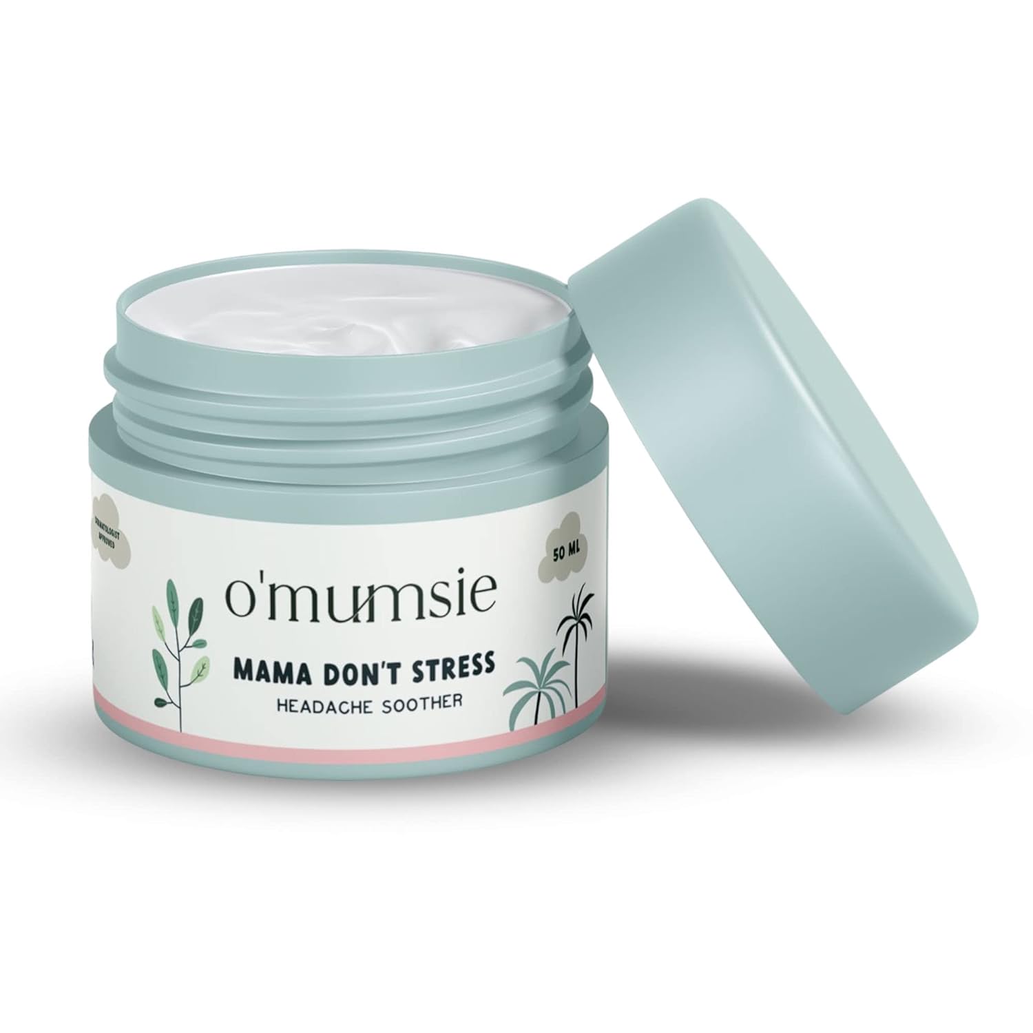O’MUMSIE Headache Soother Balm Herbal Aromatherapy Relief 0.22lb