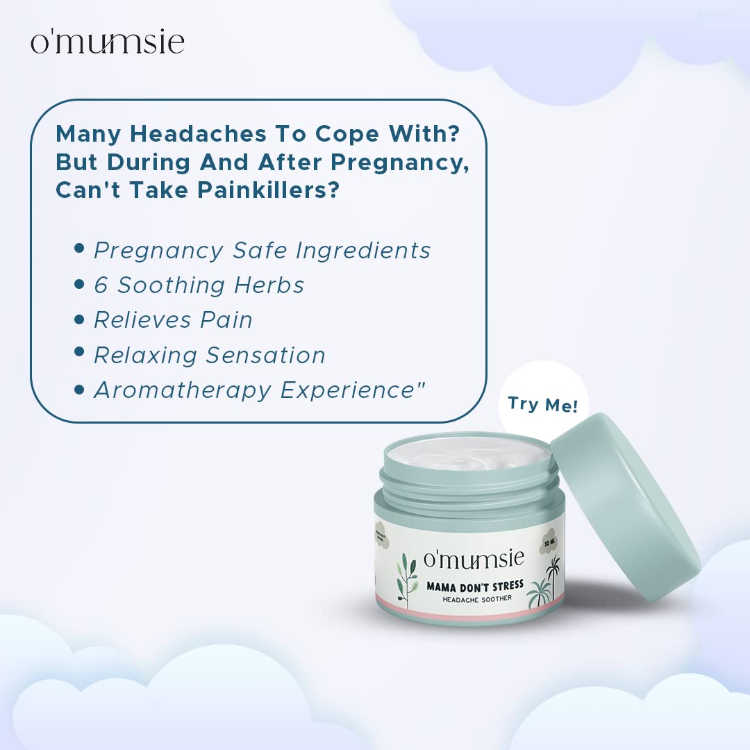 O’MUMSIE Headache Soother Balm Herbal Aromatherapy Relief 0.22lb