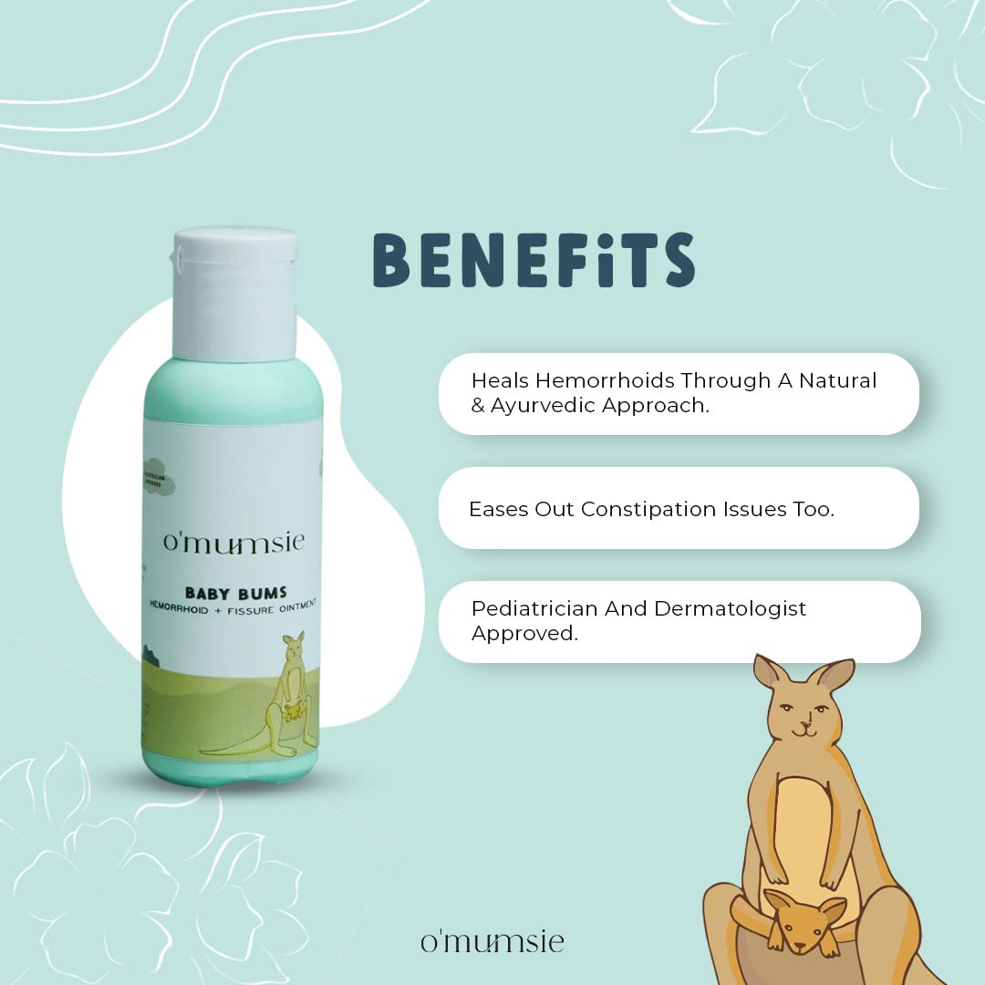 O'mumsie Hemorrhoid & Fissure Ointment Organic Oil Gel 50ml 0.11lb