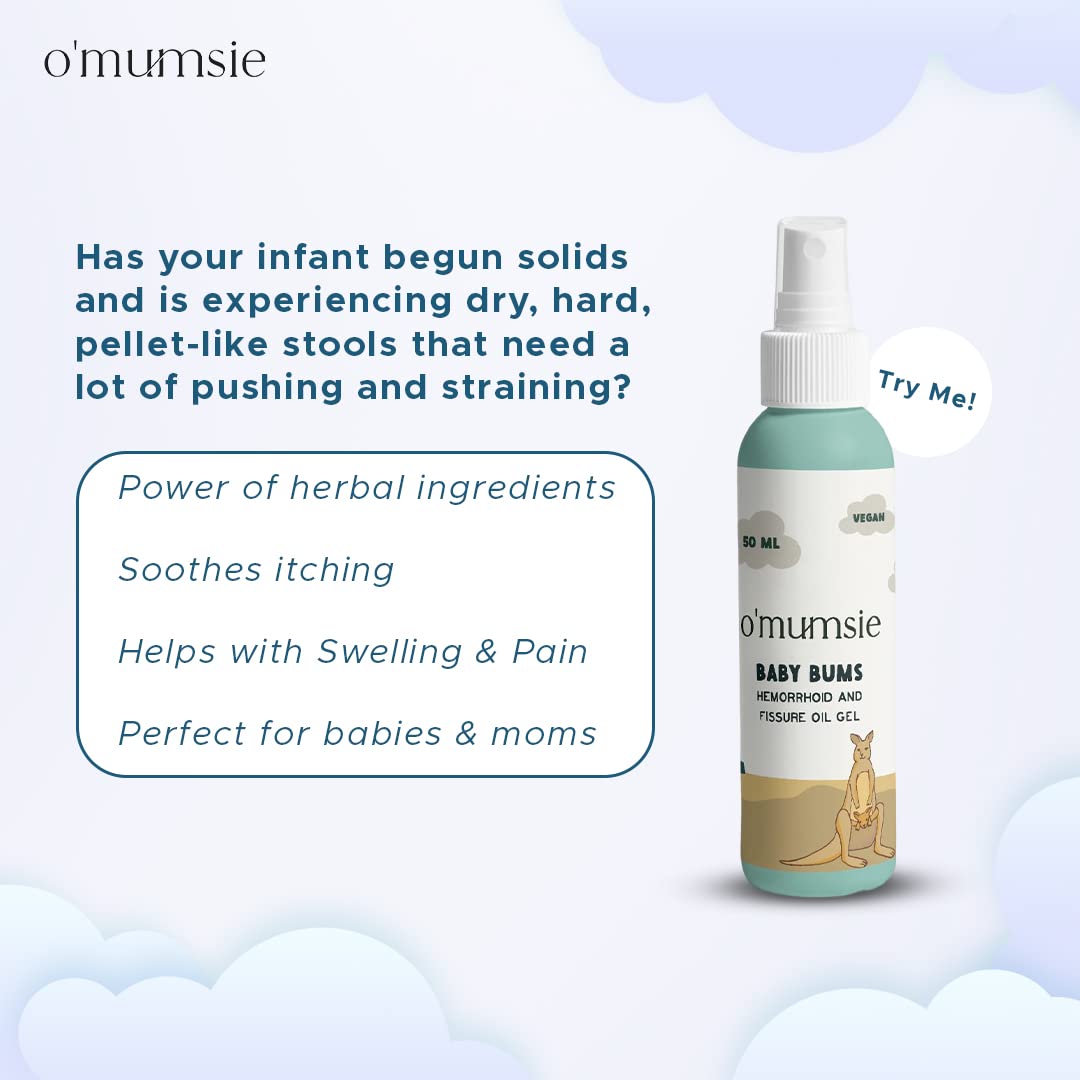 O'mumsie Hemorrhoid & Fissure Ointment Organic Oil Gel 50ml 0.11lb