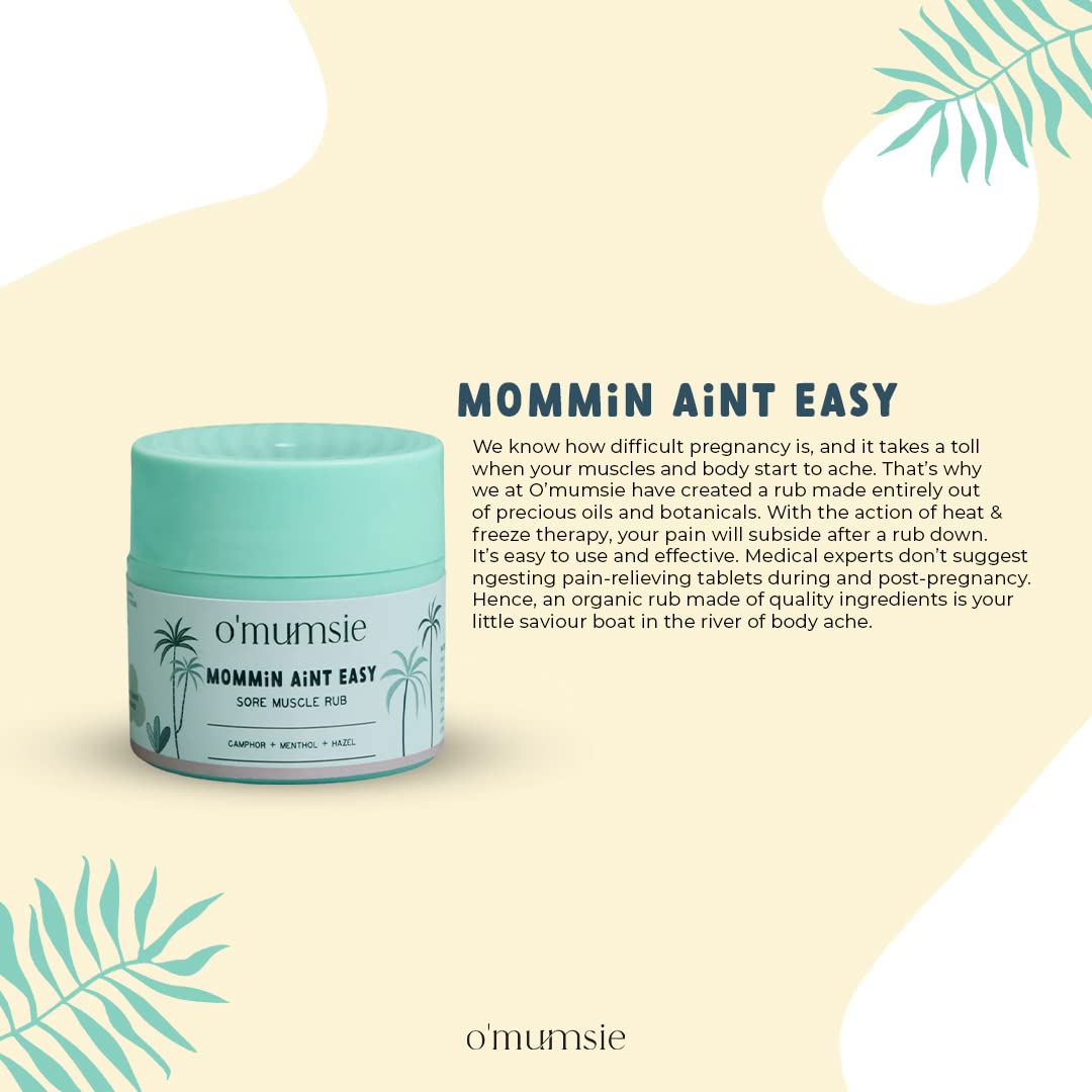 Omumsie Sore Muscle Rub For Pregnant Post-partum Moms 50g 0.11lb