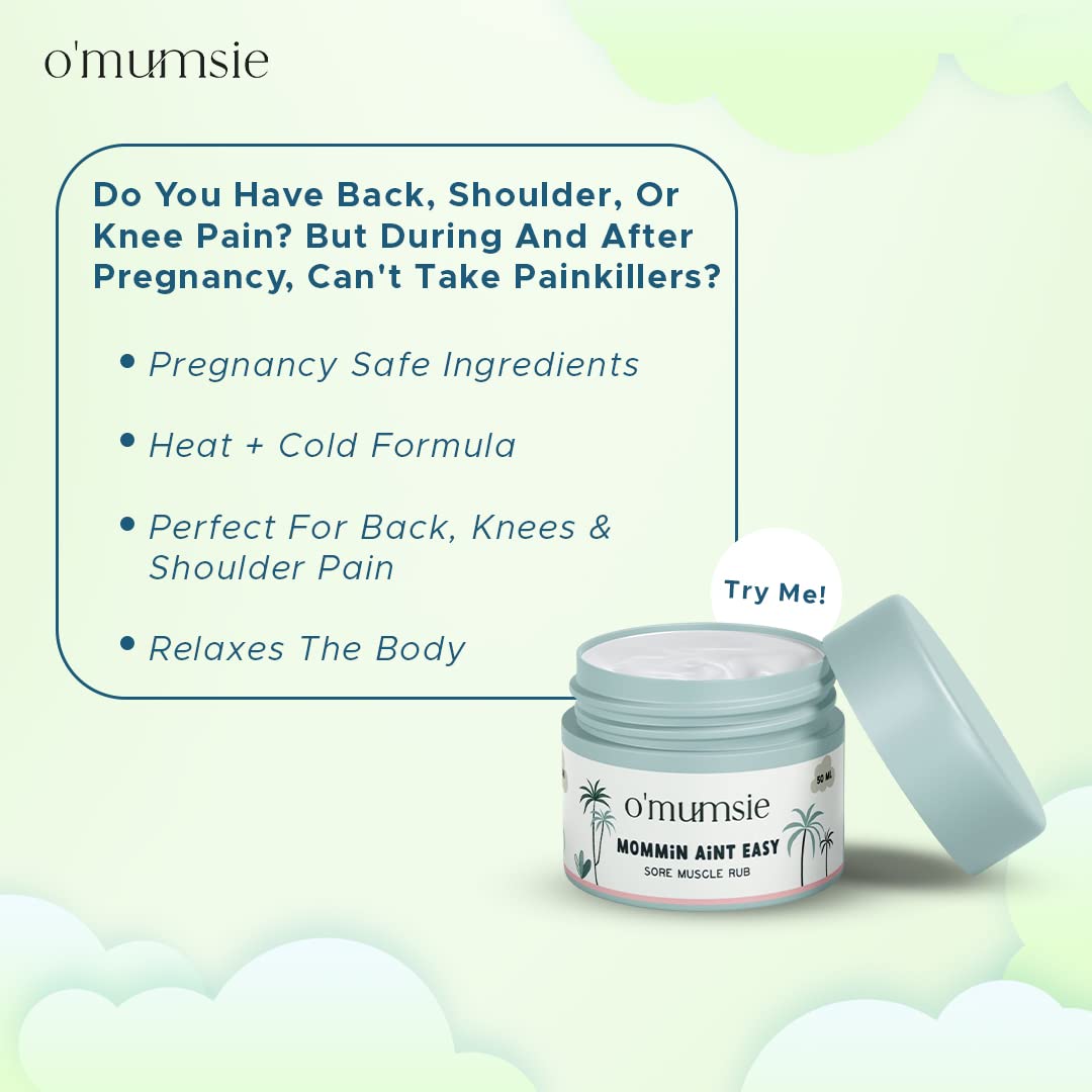 Omumsie Sore Muscle Rub For Pregnant Post-partum Moms 50g 0.11lb