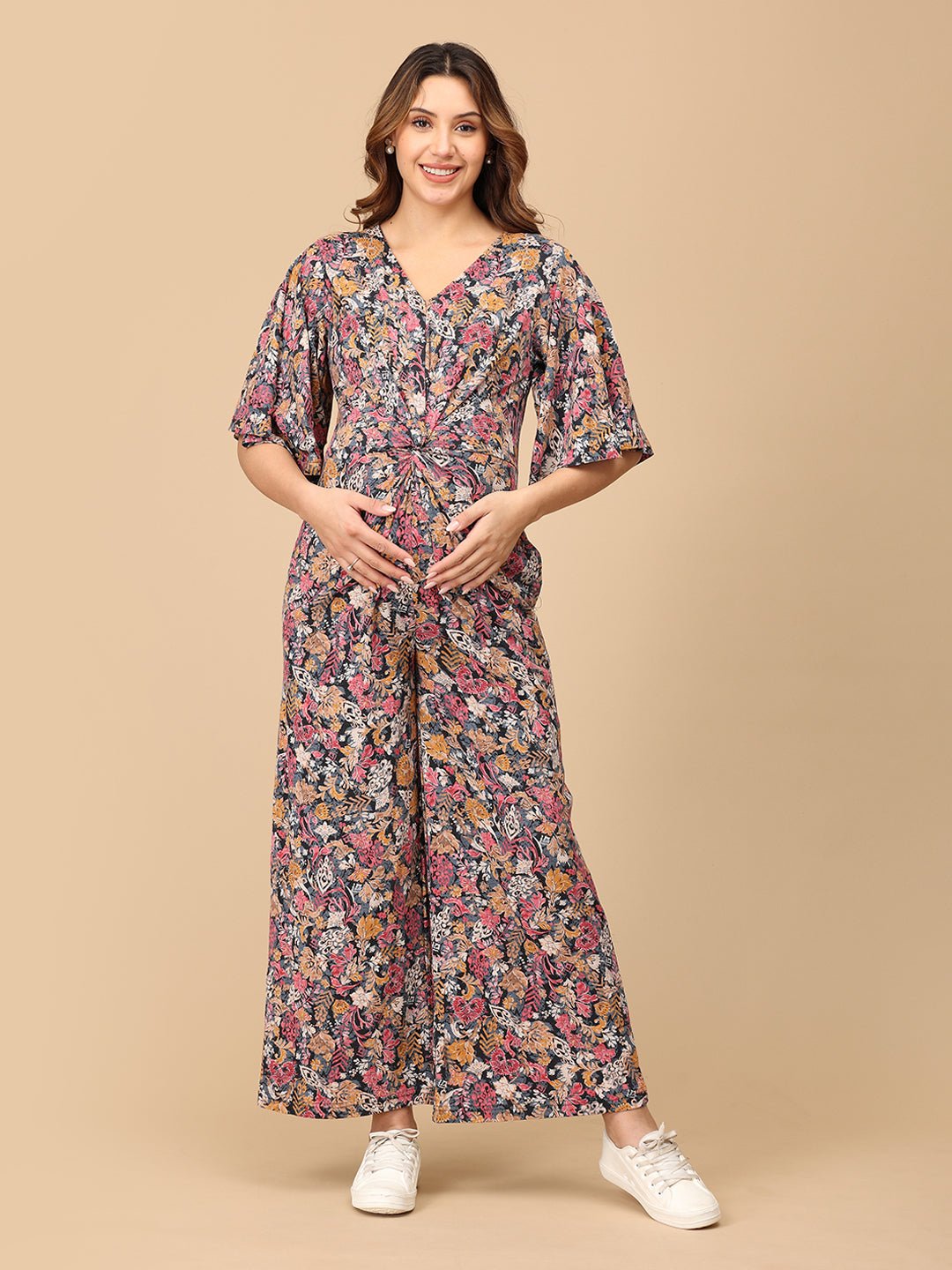  One-Piece Wonder Maternity and Nursing Jumpsuit Multi