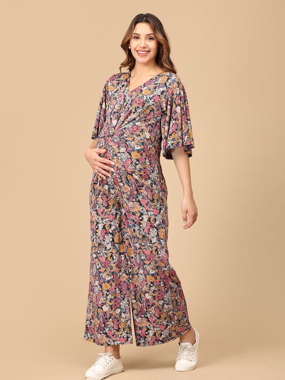  One-Piece Wonder Maternity and Nursing Jumpsuit Multi