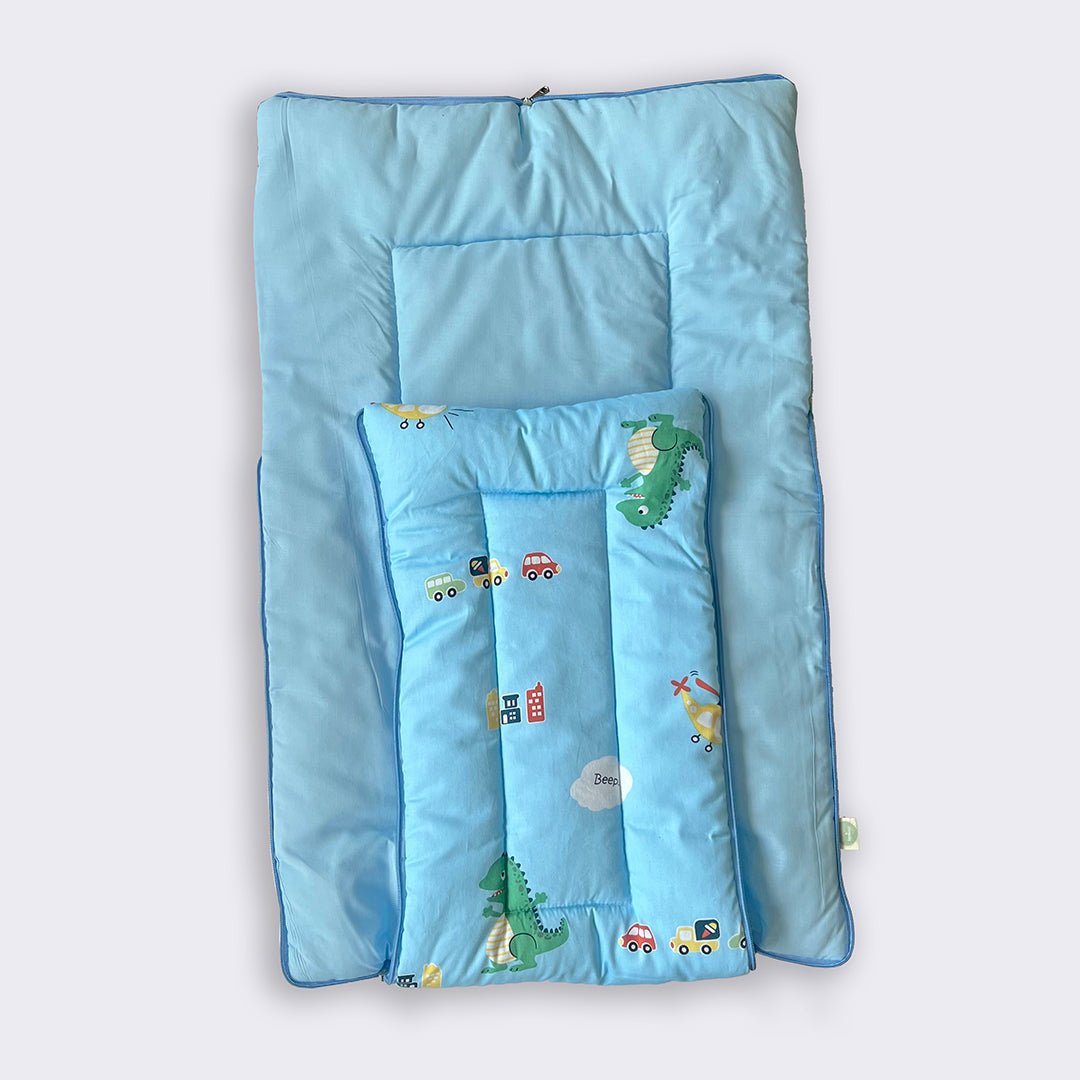 Oranges & Lemons Blue Cotton Portable Carry Nest For Babies