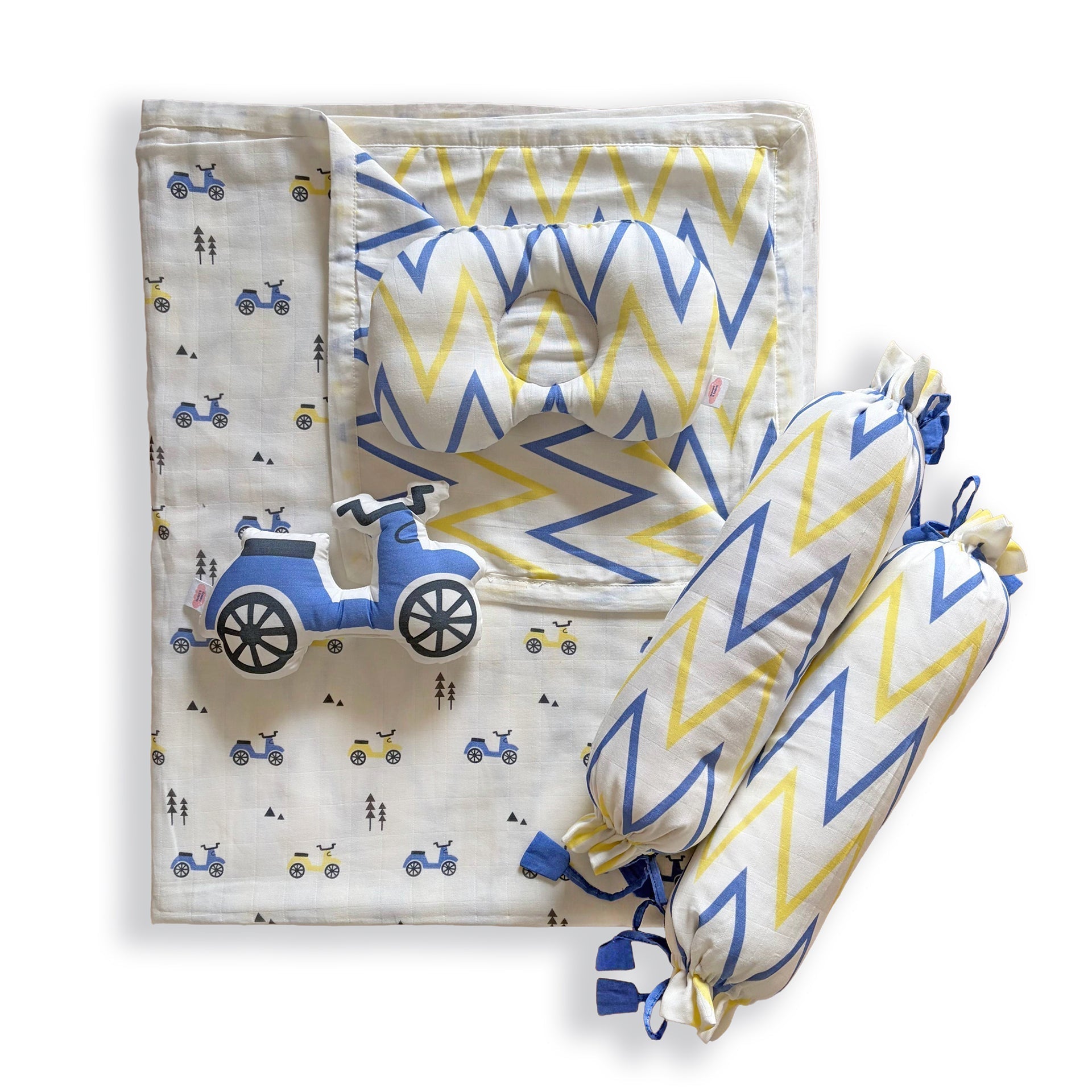 Little Rider Organic Muslin 5 Pcs Bedding Set For Babies