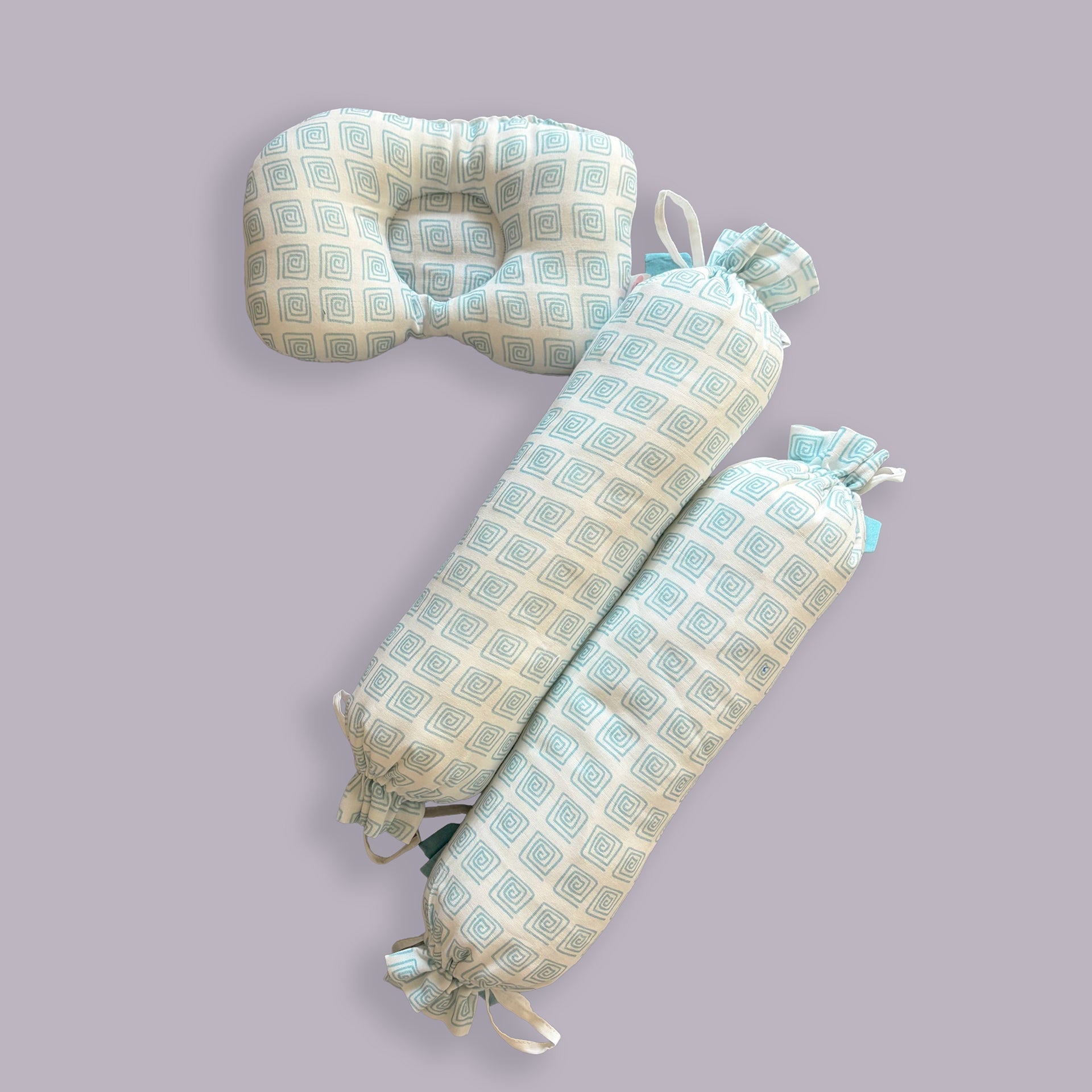 Llama Printed Organic Muslin 5 Pcs Bedding Set For Babies