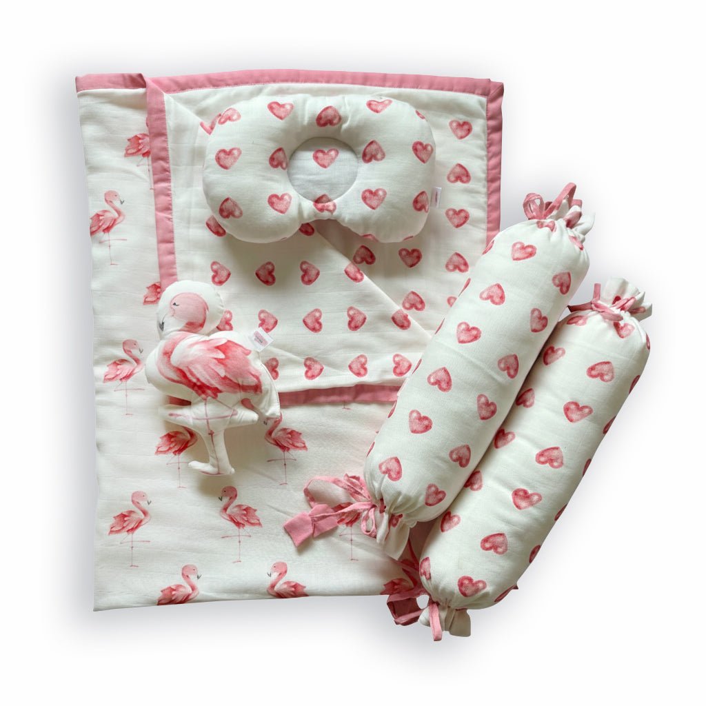 Oranges & Lemons Muslin Bedding Set For Babies