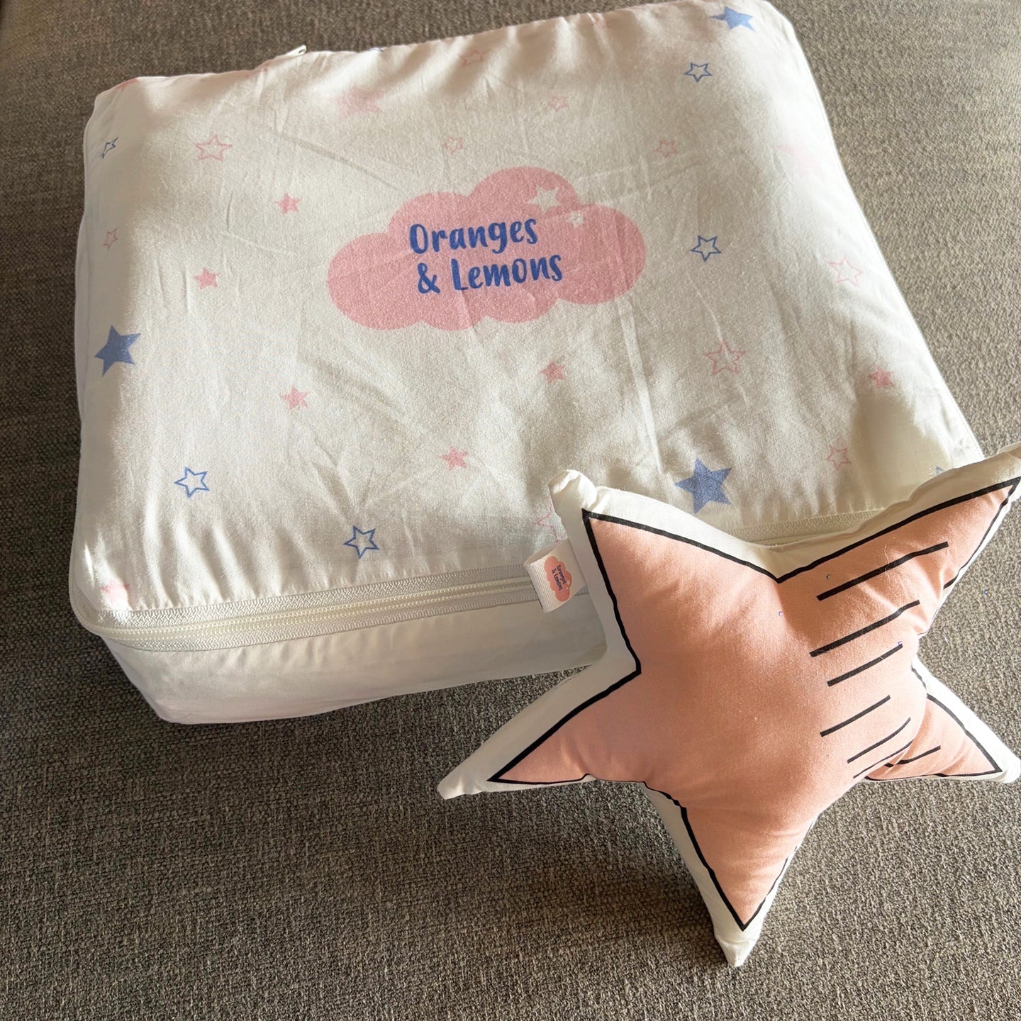 Stars 100% Cotton Muslin Bedding Set For Babies