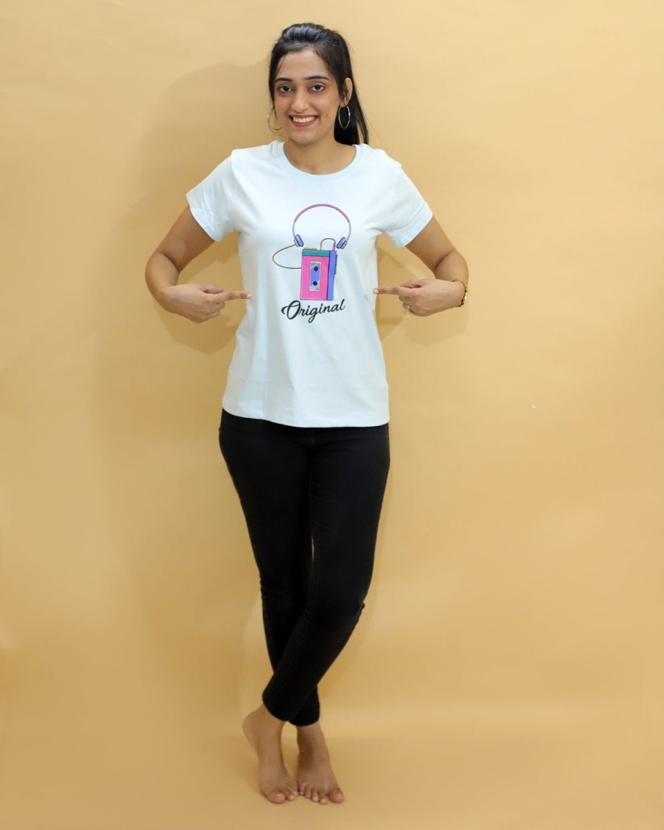 Original White Cotton Matching Family T-Shirt Twinning Combo Of 3