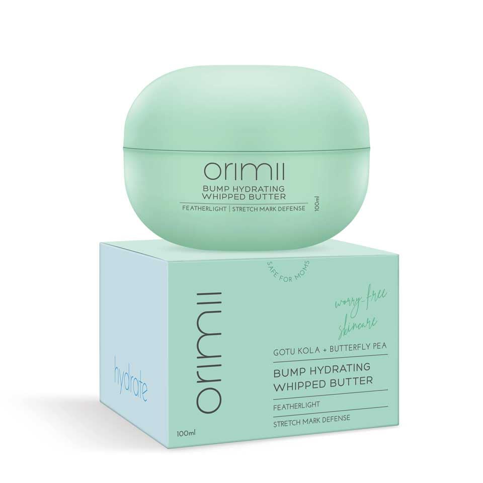 Orimii Bump Hydrating Body Butter Stretch Mark Reduction Pregnancy Safe 100g