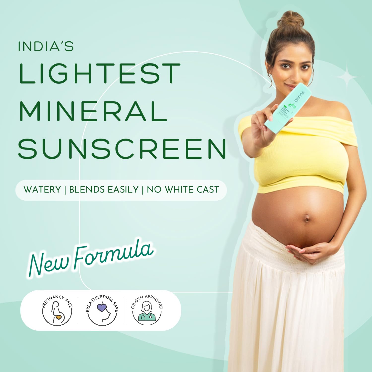 Orimii Mineral Sunscreen SPF 50 Pregnancy Safe Physical Filter 50ml