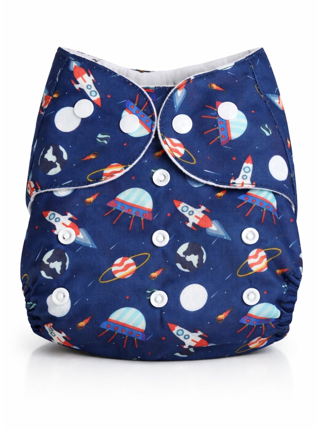 Outer Space Multicolour Reusable Cloth Diaper For Babies