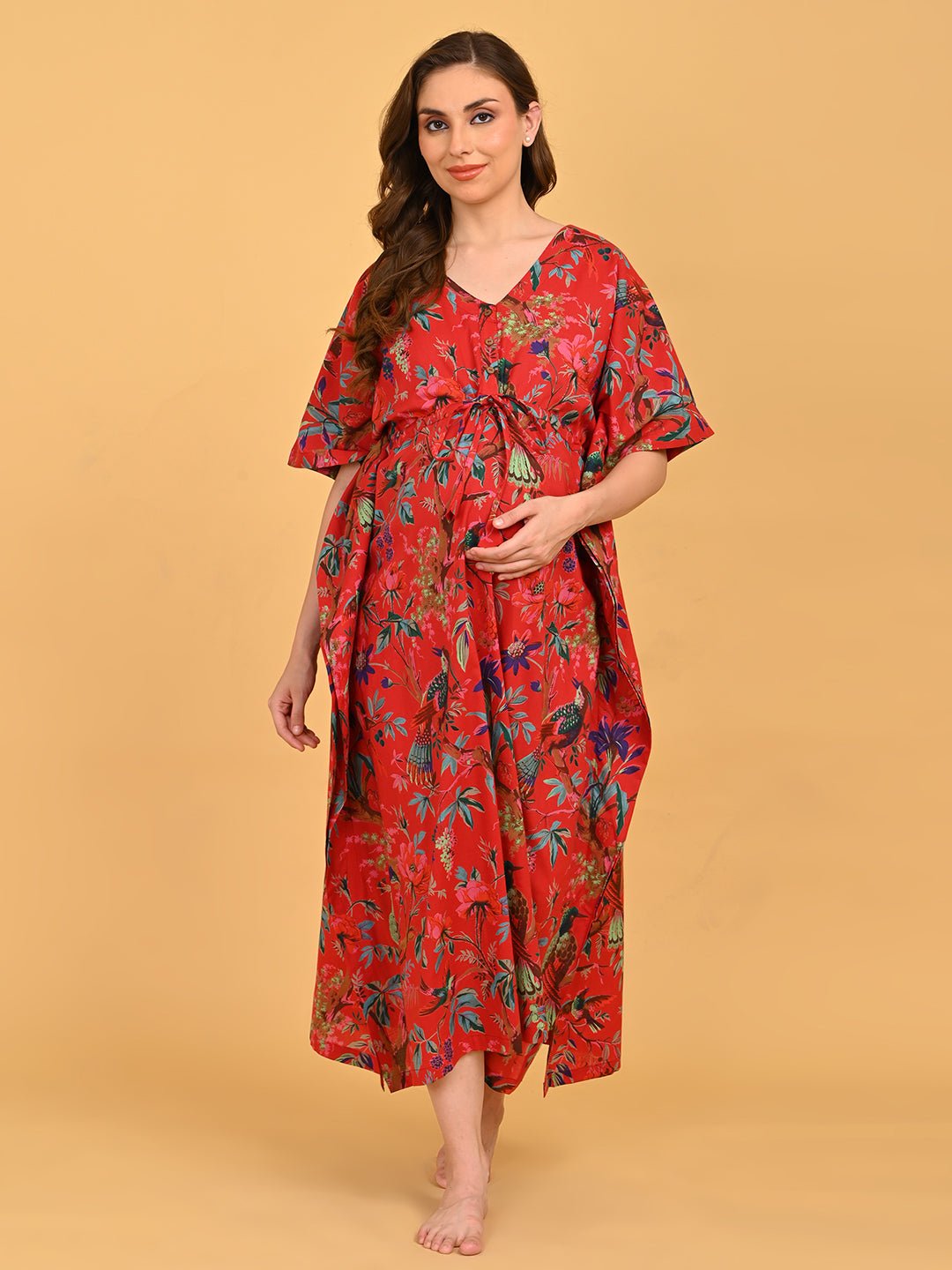  Painted Breeze Maternity and Nursing Kaftan Nighty Multi