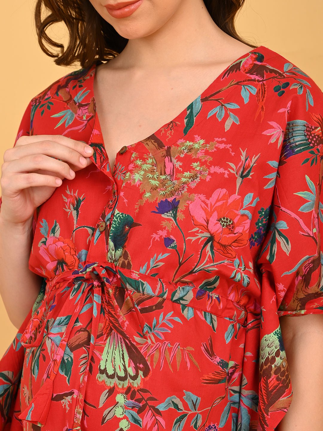  Painted Breeze Maternity and Nursing Kaftan Nighty Multi