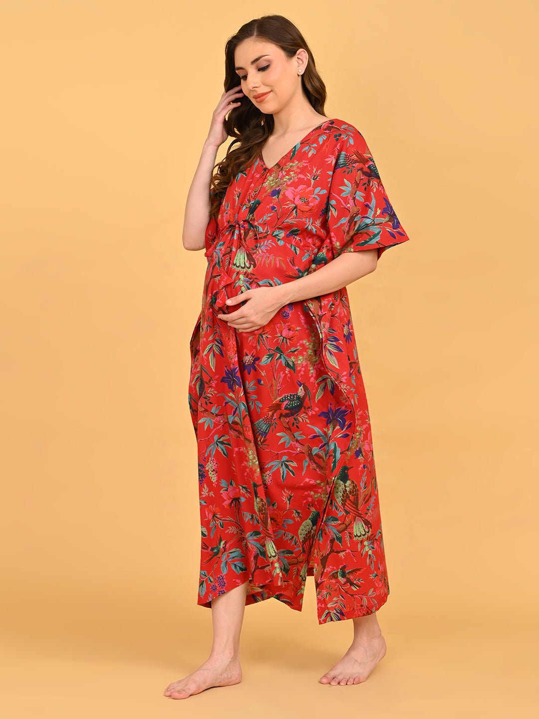  Painted Breeze Maternity and Nursing Kaftan Nighty Multi