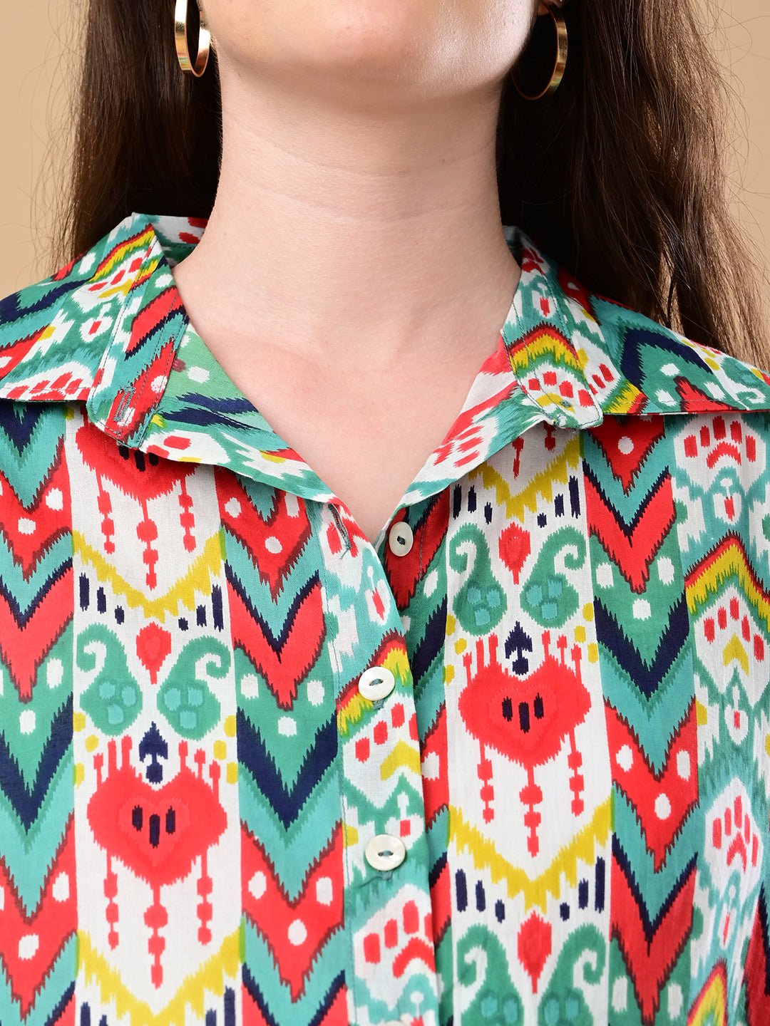  Palette Set Maternity and Nursing Oversized Shirt Multi