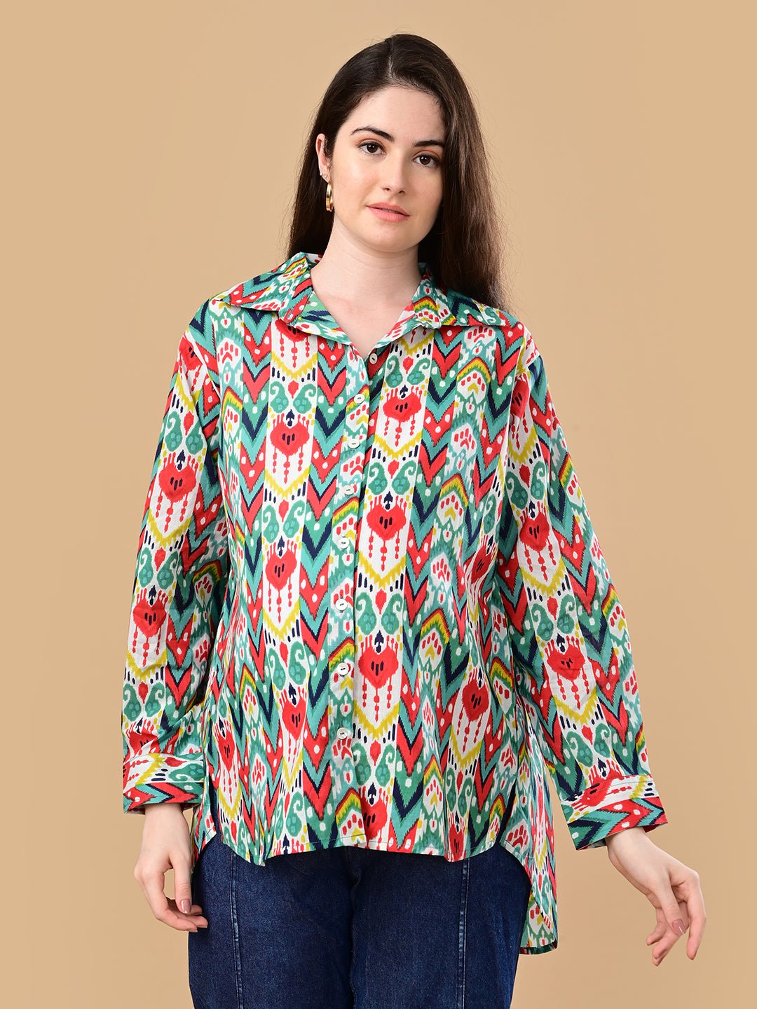  Palette Set Maternity and Nursing Oversized Shirt Multi