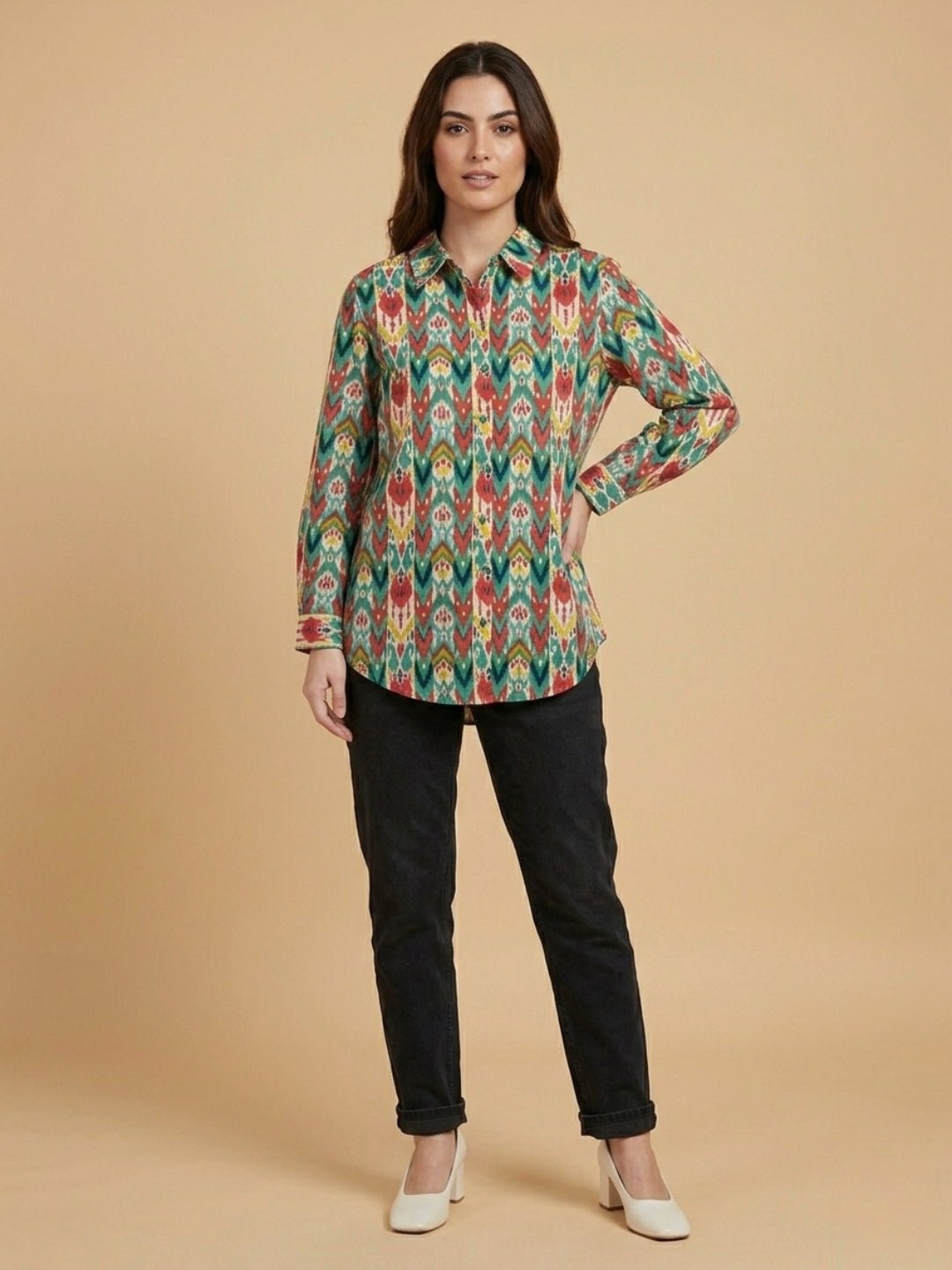  Palette Set Maternity and Nursing Oversized Shirt Multi