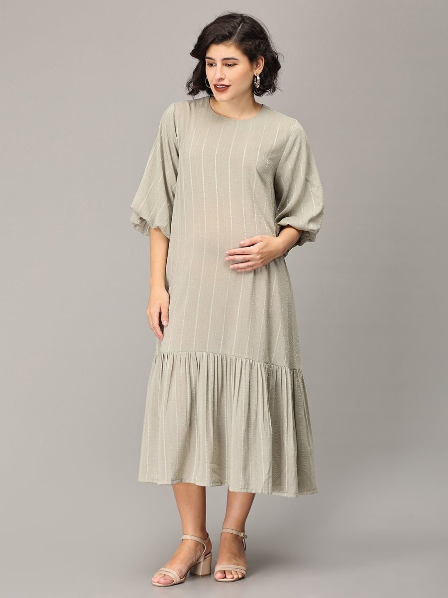  Paparazzi Maternity Oversized Tunic Dress Pastel Green