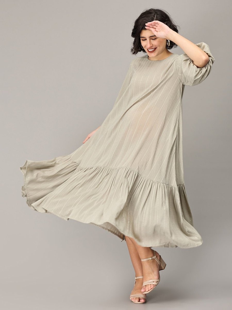  Paparazzi Maternity Oversized Tunic Dress Pastel Green