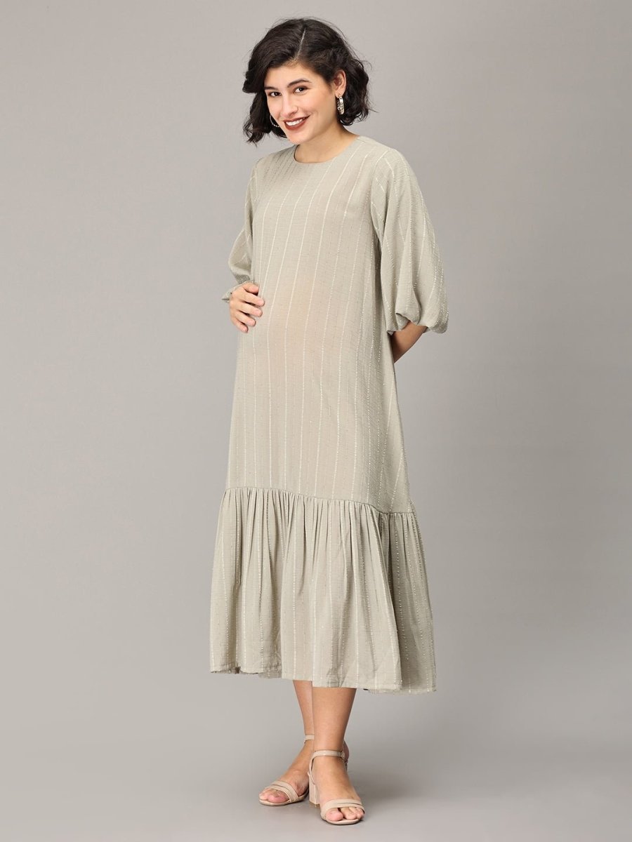 Paparazzi Maternity Oversized Tunic Dress Pastel Green