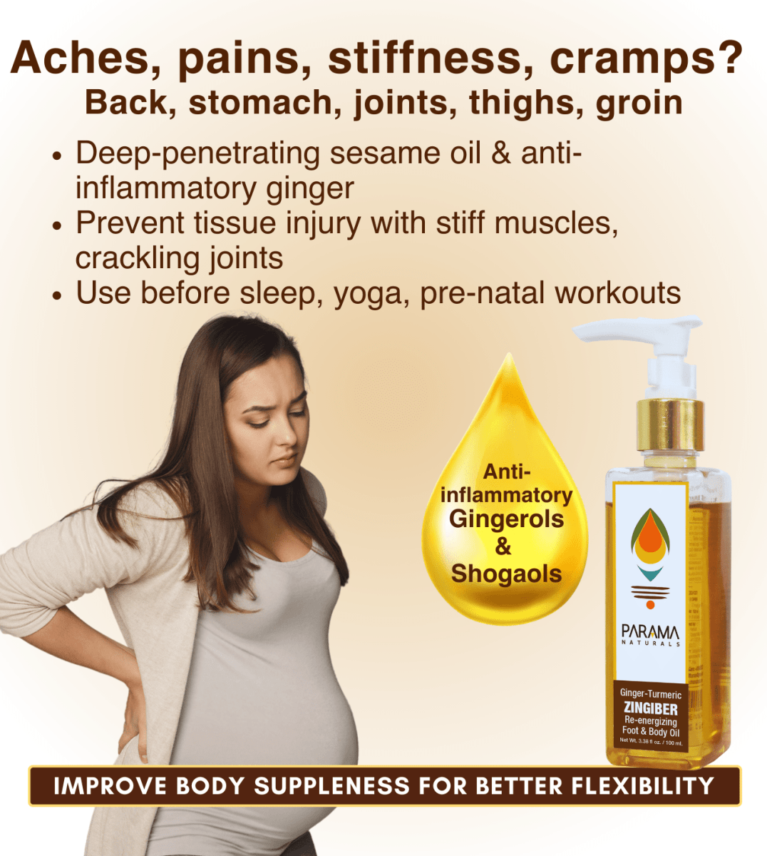 Parama Naturals Daily Self-Care Abhyanga Collection Ayurvedic Face Body Hair Oils 0.88lb