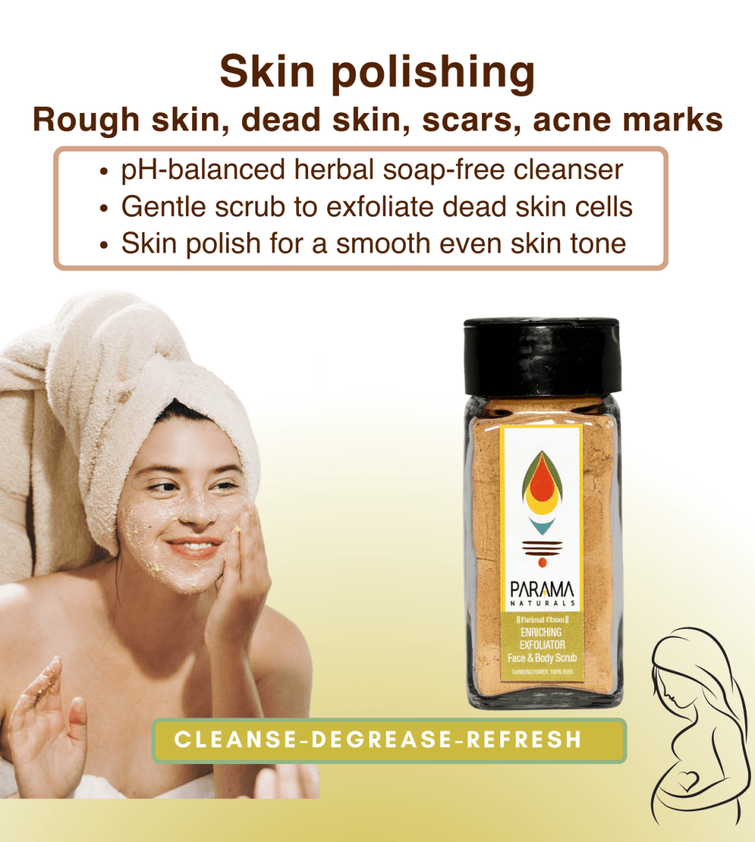 Parama Naturals Enriching Exfoliator Face & Body Scrub 50g