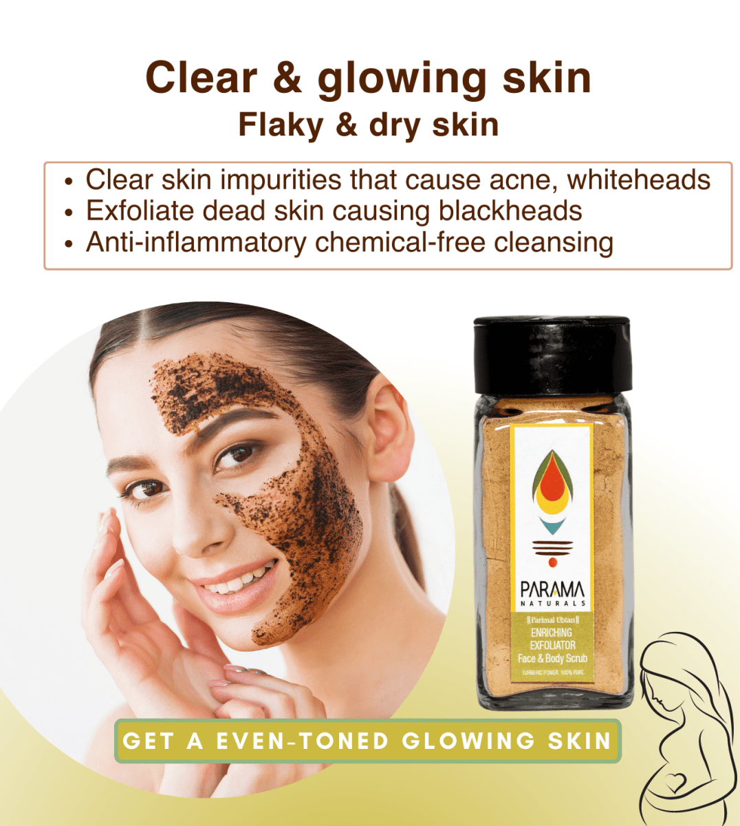 Parama Naturals Enriching Exfoliator Face & Body Scrub 50g