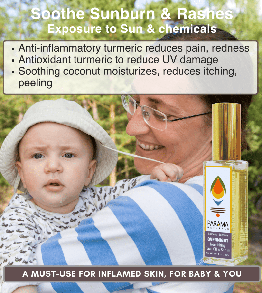 Parama Naturals Lavender-Turmeric Overnight Face Oil 160ml 0.35lb