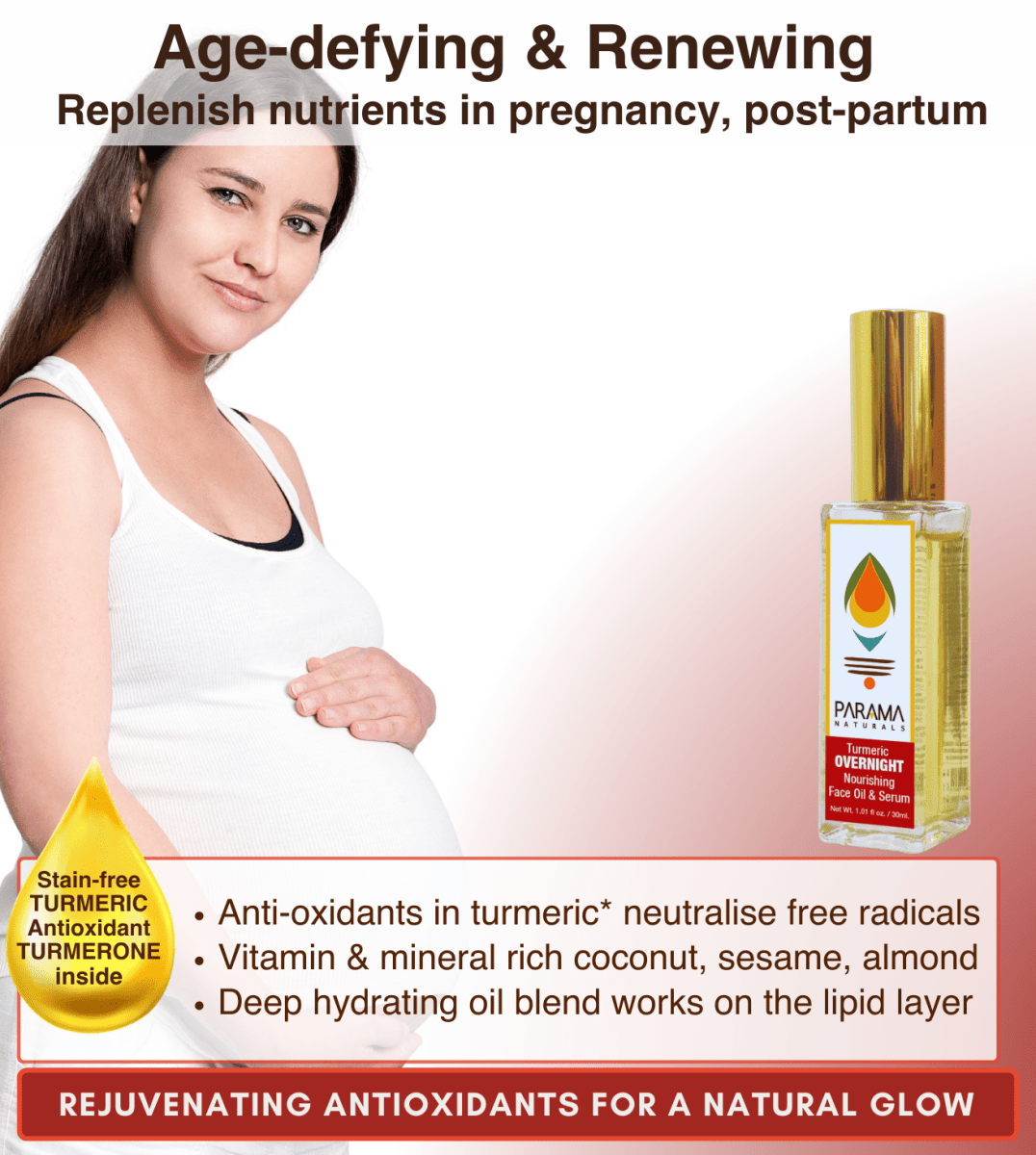 Parama Naturals Night Repair Turmeric Face Oil Anti-Aging & Rejuvenating 160g