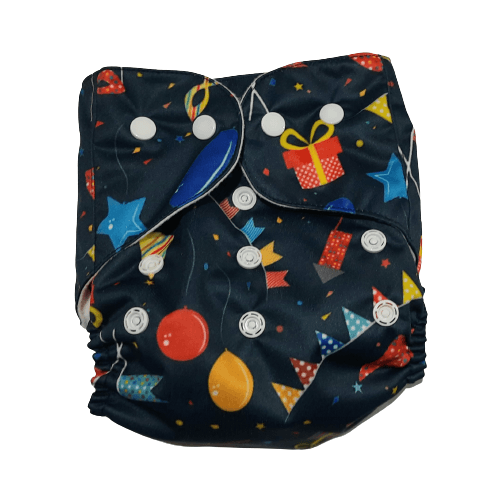 Party Popz Print Waterproof Reusable Cloth Diaper For Babies