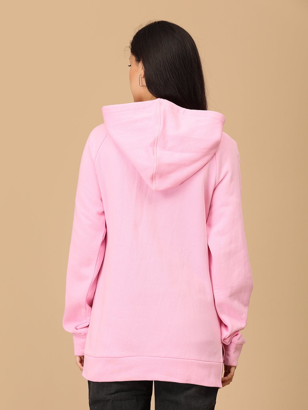  Pastel Puffer Maternity and Nursing Sweatshirt Hoodie Pink
