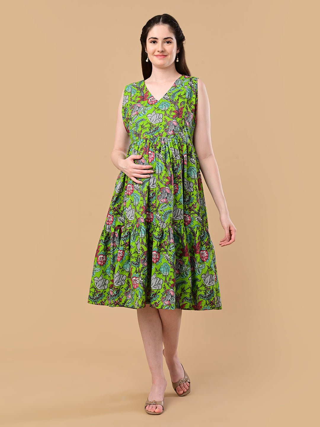  Pastel Pure Maternity and Nursing Dress Multi