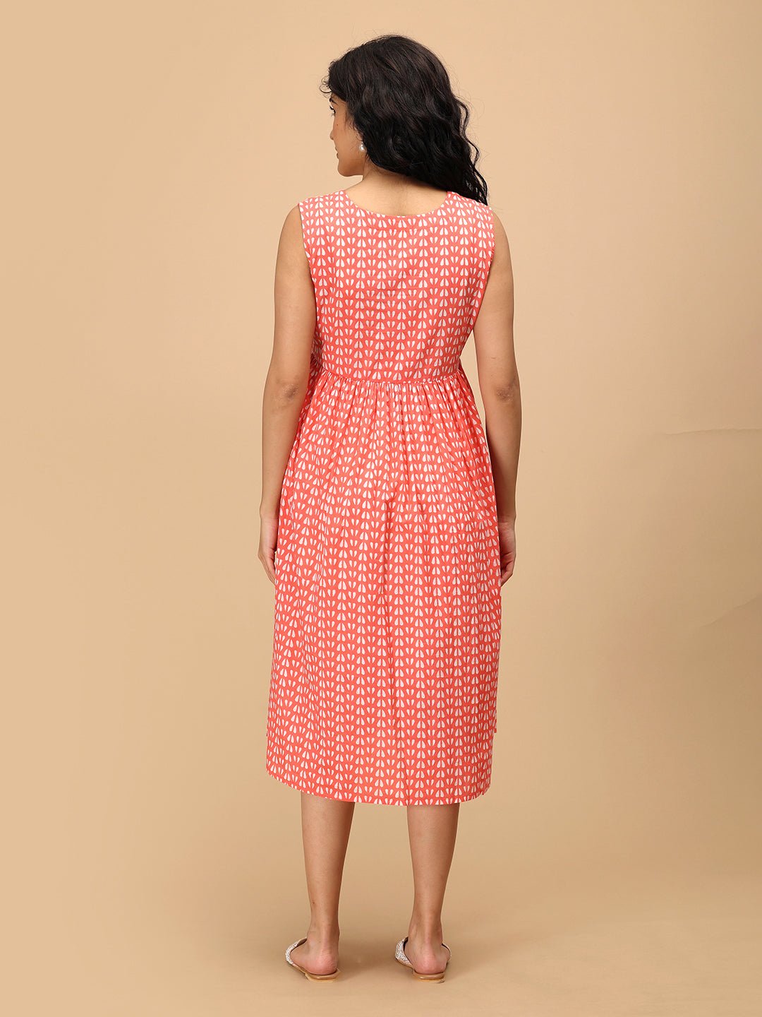  Peach n' Preach Maternity and Nursing Shacket Dress Peach