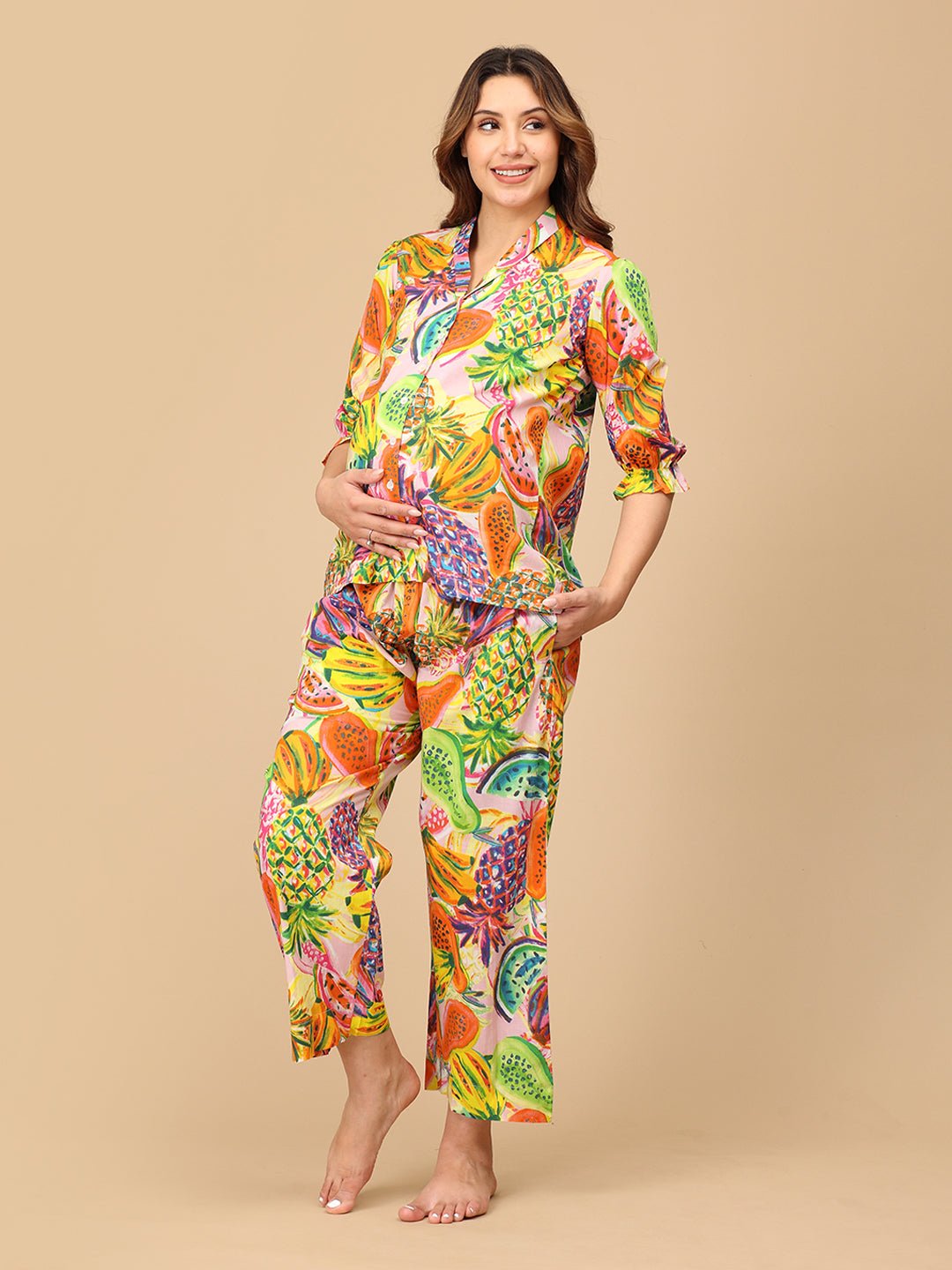  Peel Good Look Maternity and Nursing Nightwear Set Multi