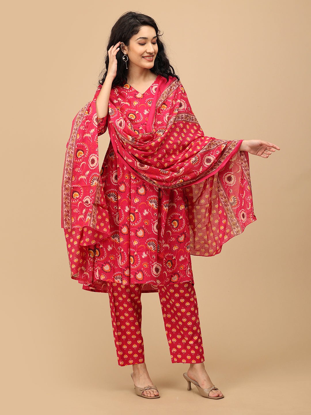  Peony Dream Maternity and Nursing Kurta Set Multi