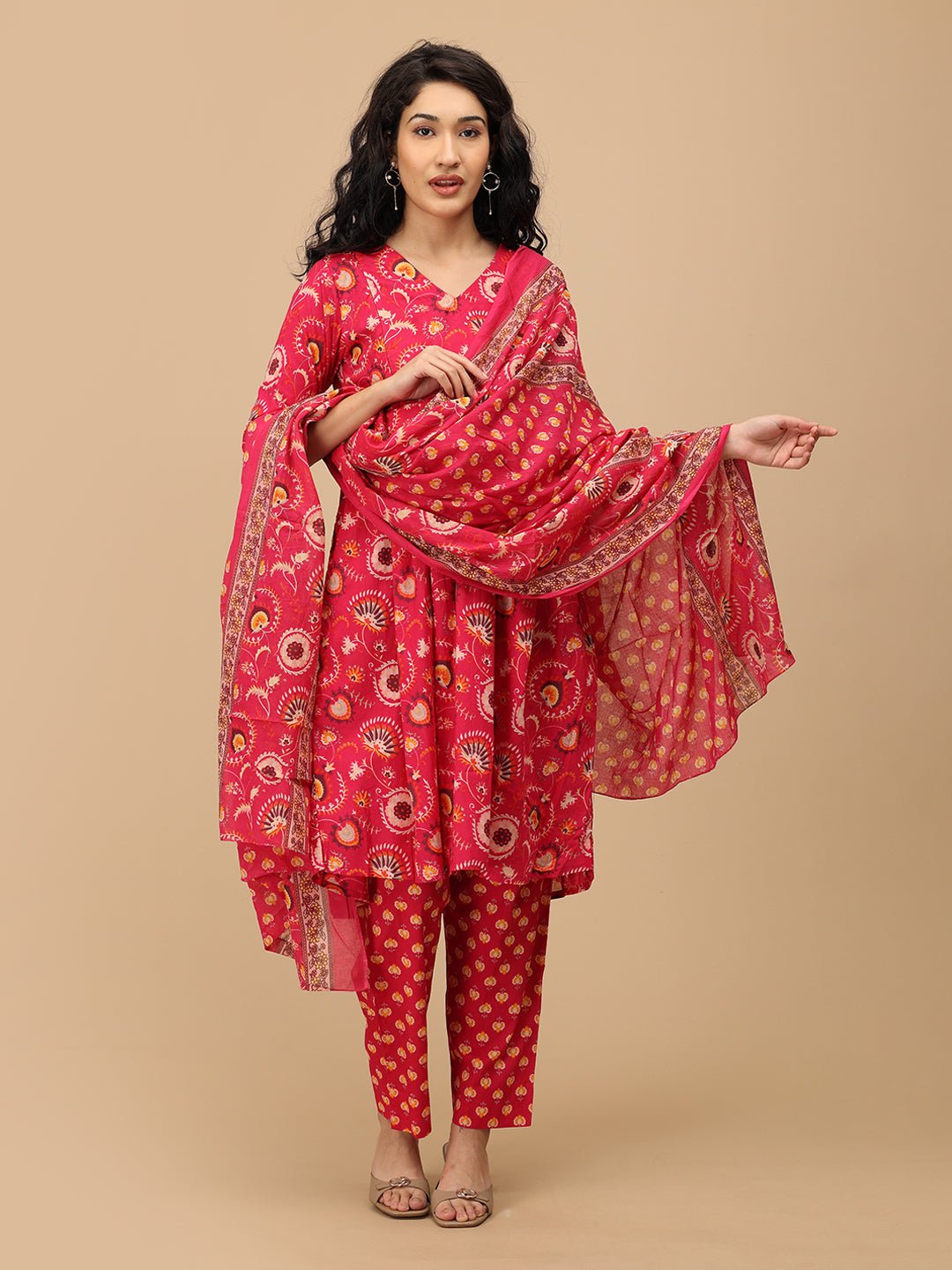  Peony Dream Maternity and Nursing Kurta Set Multi