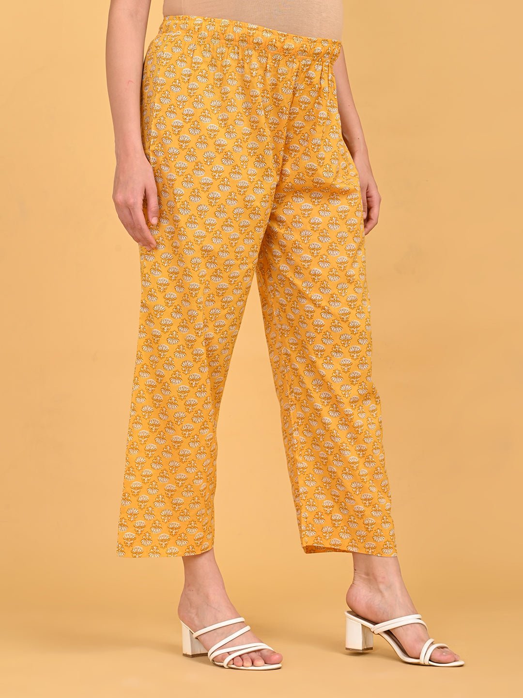  Phoolon Ka Noor Maternity and Nursing Kurta Set Yellow