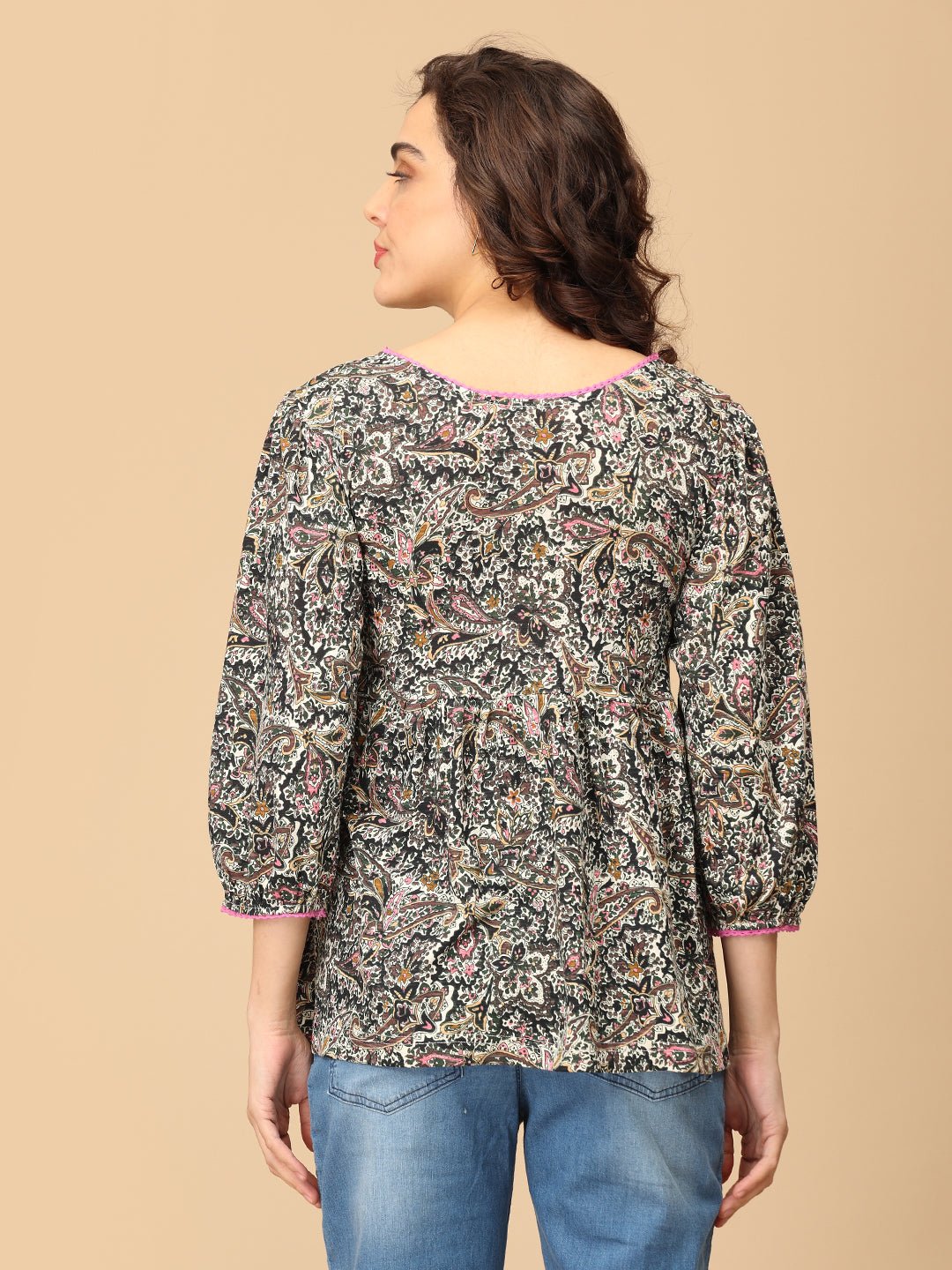  Pigment Pranks Maternity and Nursing Top Multi